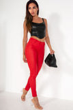 Missy Red Push Up Wax Jeans