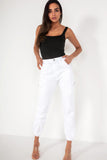 Myla White Cargo Trousers