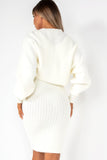 Novella Cream Knit Dress Set