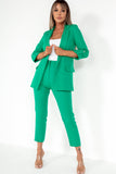 Paulina Green Long Sleeve Blazer