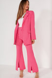 Pearly Pink Oversized Belted Blazer