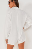 Phillis White Linen Playsuit