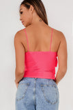 Pippy Pink Slinky Tiered Cami Top