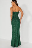 Polly Green Sequin Maxi Dress