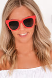 Red Frame Sunglasses