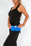 Reign Blue Clutch Bag