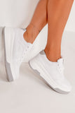 Rowan White Panel Flatform Trainers