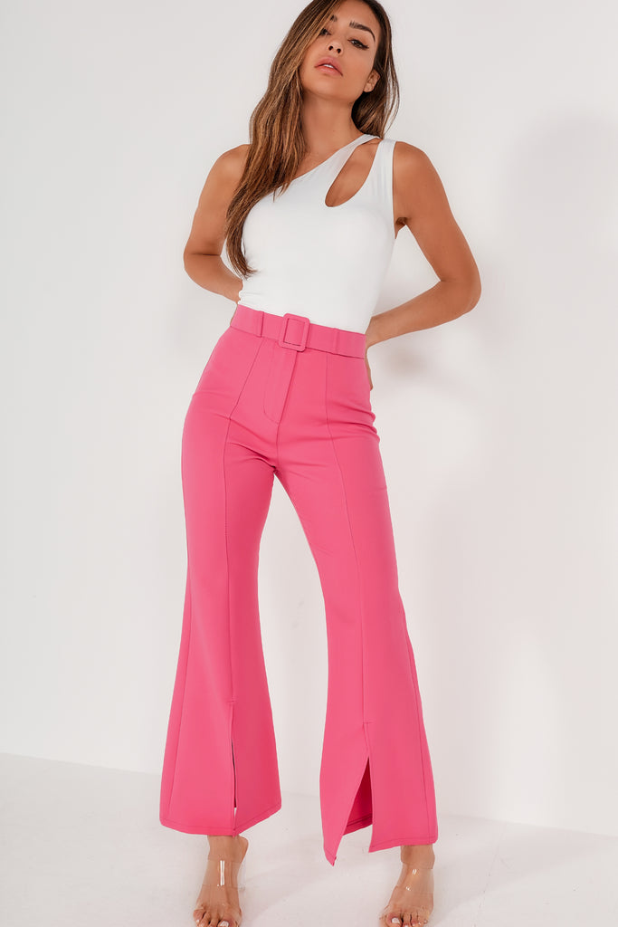 Sacha Pink Flared Trousers