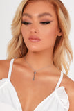 Silver Arrow Choker Chain