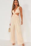 Skylar Cream Cut Out Jumpsuit