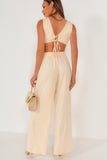 Skylar Cream Cut Out Jumpsuit