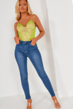 Stella Blue High Waist Skinny Jeans