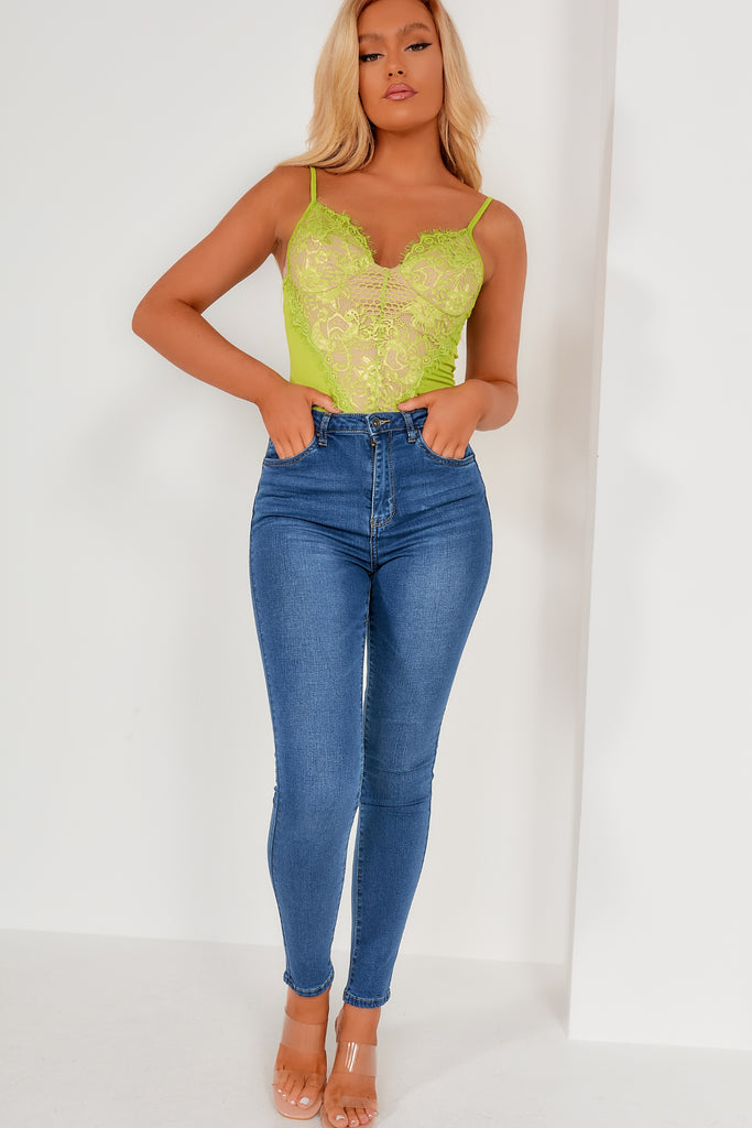 Stella Blue High Waist Skinny Jeans