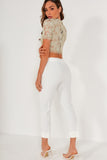 Tammy White Straight Leg Trousers