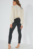 Tiffany Black Mid Rise Skinny Jeans