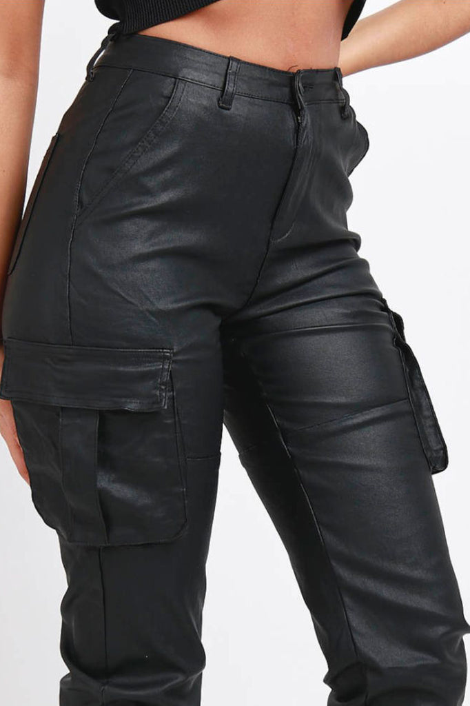 Uriel Black Cargo Trousers