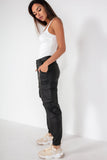 Uriel Black Cargo Trousers