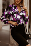 Brooke Purple Abstract Print Shirt