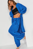 Zarah Blue Kimono Trouser Co Ord