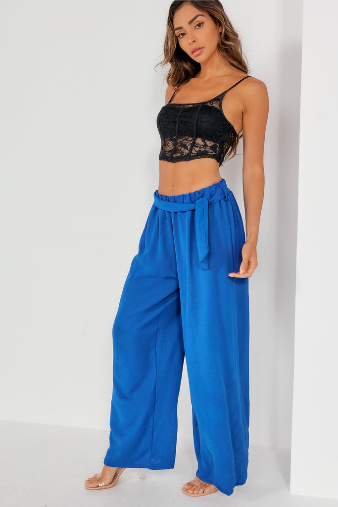 Zarah Blue Kimono Trouser Co Ord