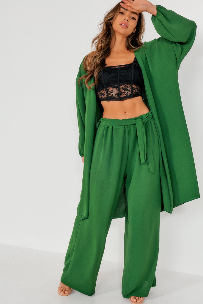 Zarah Green Kimono Trouser Co Ord