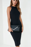 Zelda Navy Glitter Envelope Clutch Bag (1480923873346)