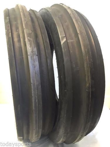 TWO New 7.50-16 Tri-Rib Front Tractor Tires 10 Ply Tubeless Super Heav