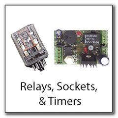 Electronic Relays Sockets and Timers