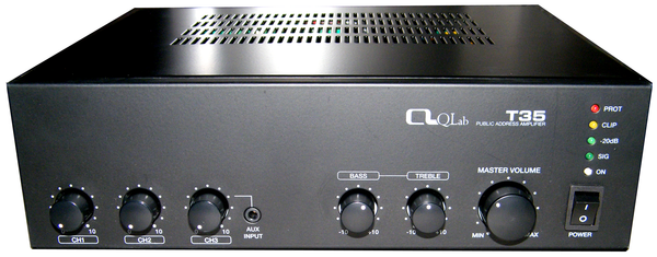 35 Watt PA Amplifier with 4 Ohm, 8 Ohm, 70V & 100V Outputs TA35
