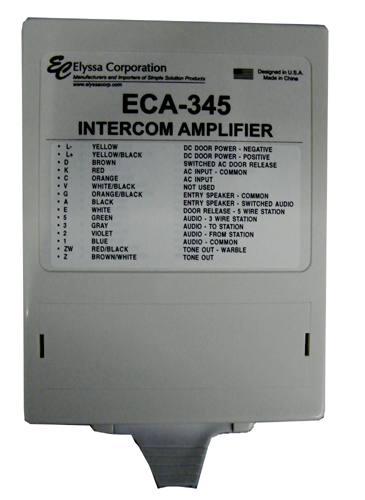 Zeker Armoedig Geen Apartment Intercom Amplifier, Universal, ECA-345 – Jayso Electronics