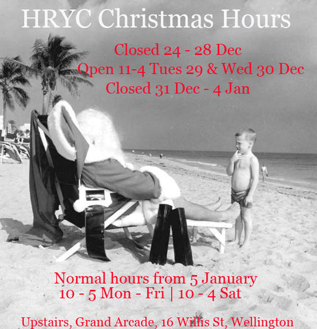 HRYC christmas hours 2015 - 16