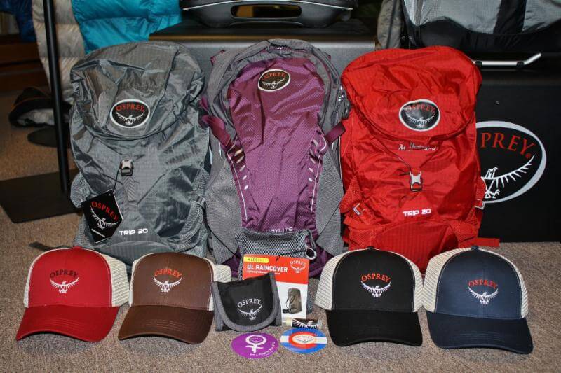 Osprey packs and giveaways