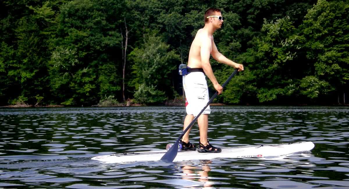 Paddle boarding in Mogadore Reservoir photo credit: Brad Shorb