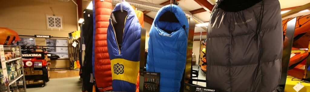 Sleeping bags at Appalachian Outfitters