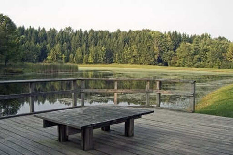 Tables at Kendall Lake