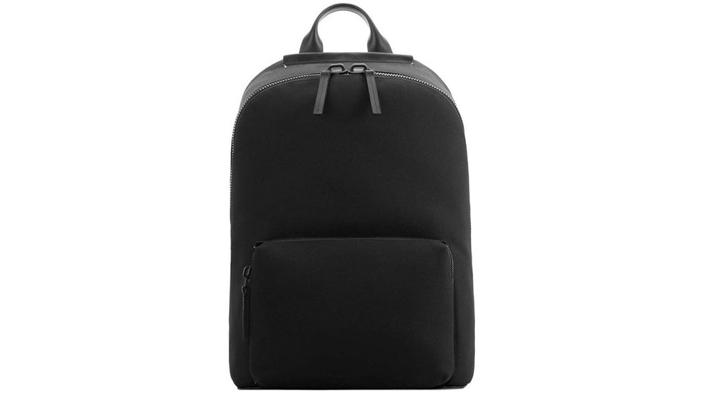 Fabric + Leather Ziptop Rucksack