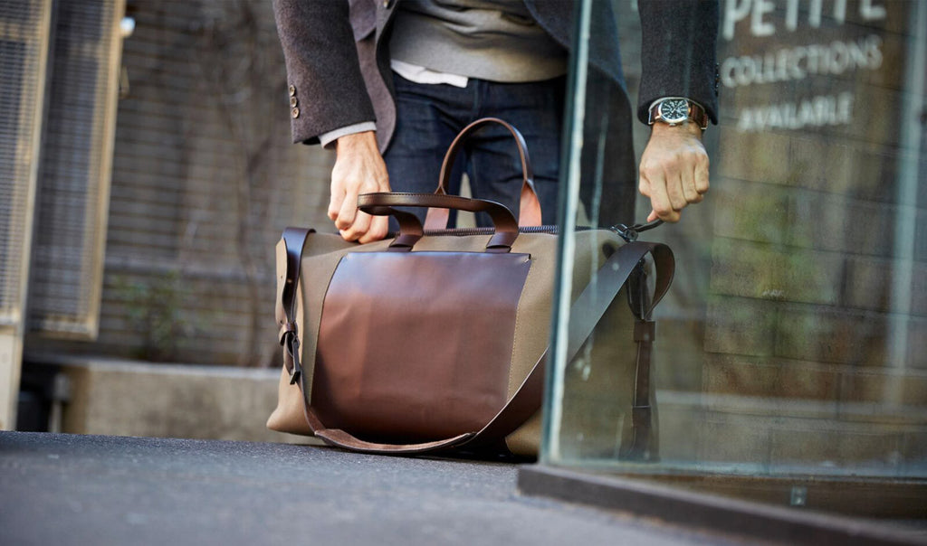 Fabric + Leather Weekender