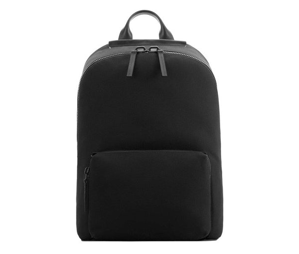 Fabric + Leather Ziptop Rucksack