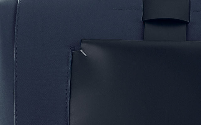 Navy Blue Coated Canvas Material