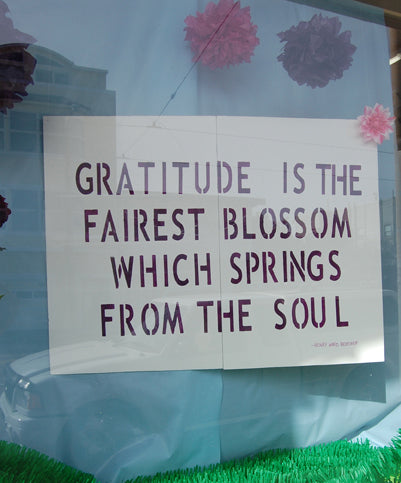 gratitude is the fairest blossom