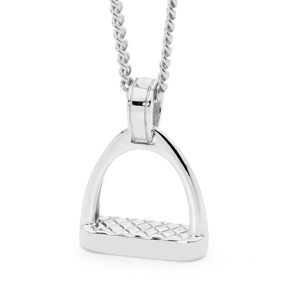 Petite Plain Stirrup Pendant