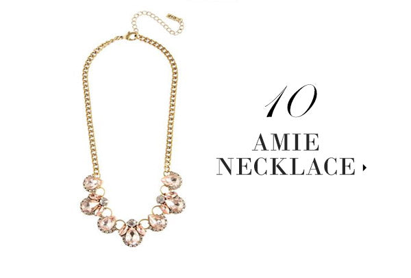 olive + piper Blush Amie Crystal Necklace