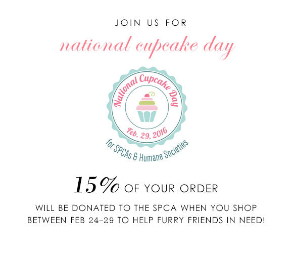 National Cupcake Day for SPCAs and Humane Societies with olive + piper