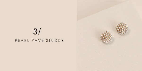 5 stud earrings you can wear every day: Pearl Pave Studs