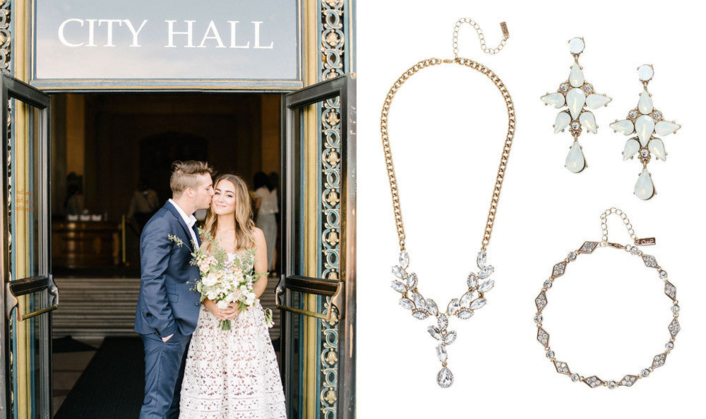 Wedding Jewelry for City Hall Brides