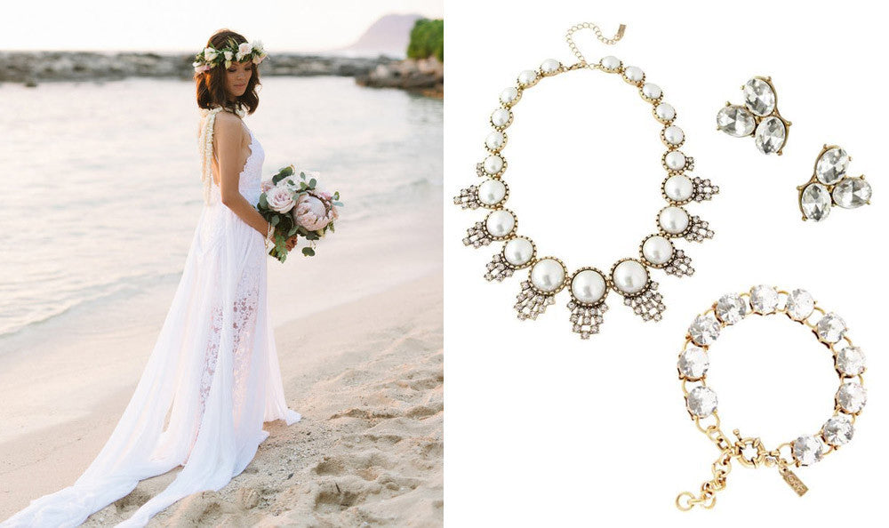 Wedding Jewelry for Tropical Brides, Destination Weddings