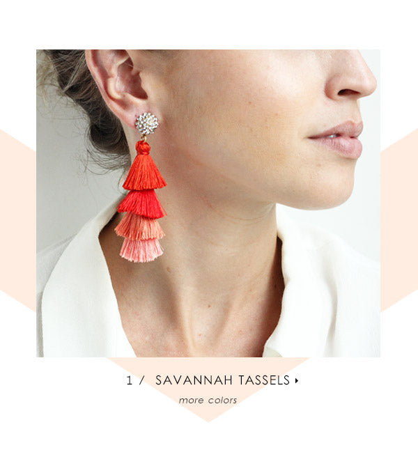 olive + piper Savannah Tassel Earrings