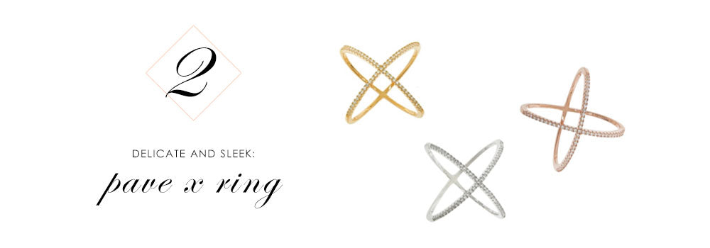 8 Pieces of Jewelry You Need Right Now: Pave X Criss Cross Ring