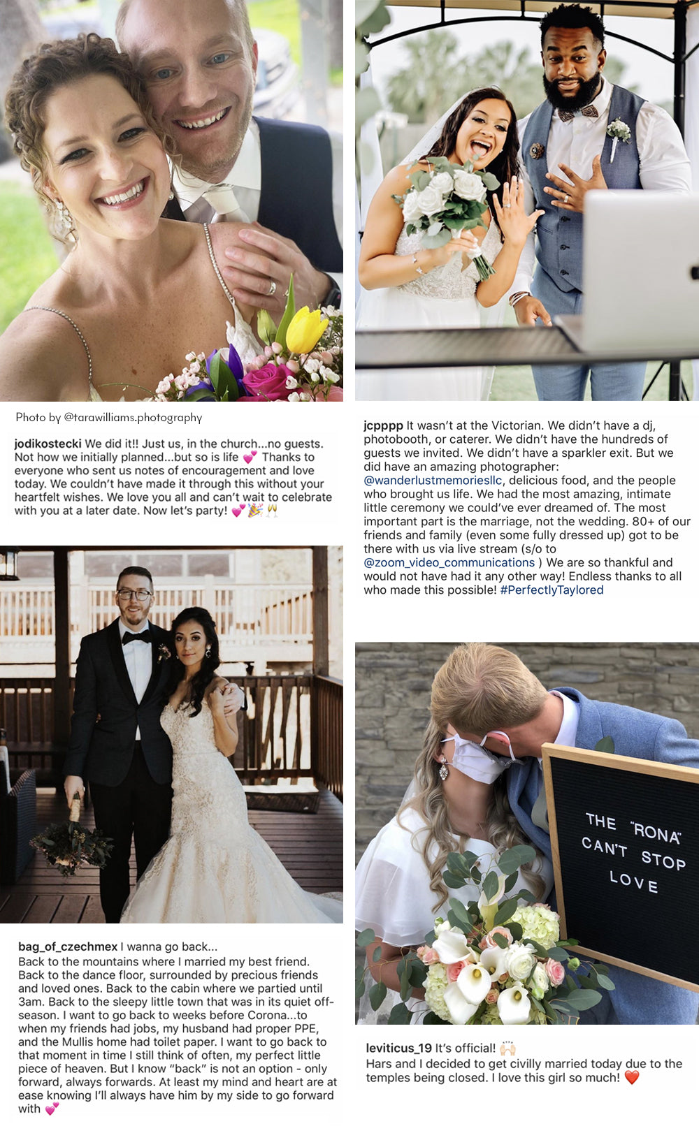 Real Life olive + piper Brides Share Positive Words about their Wedding