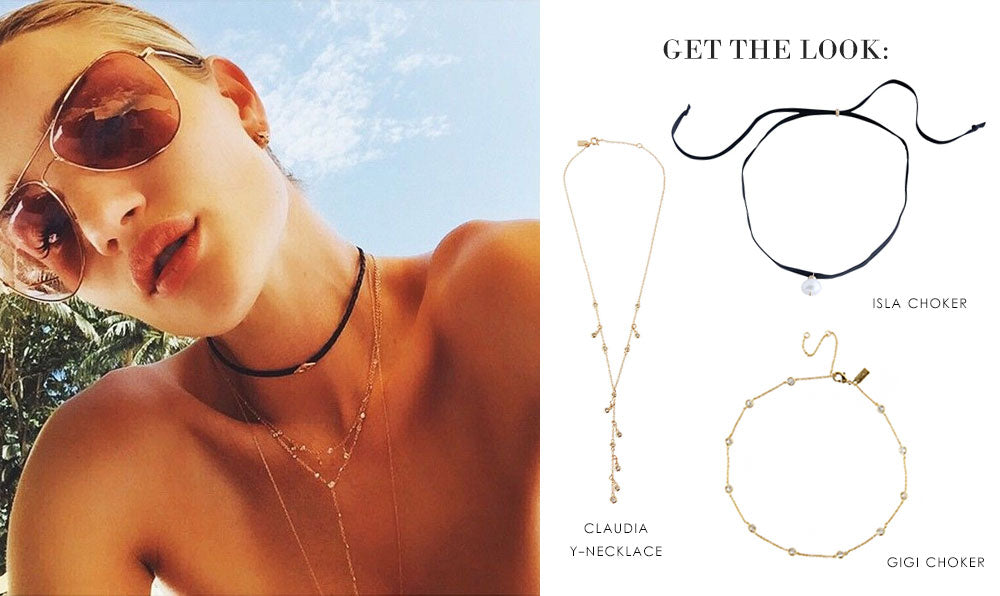 Get the Look: Rosie Huntington Whiteley | olive + piper Chokers